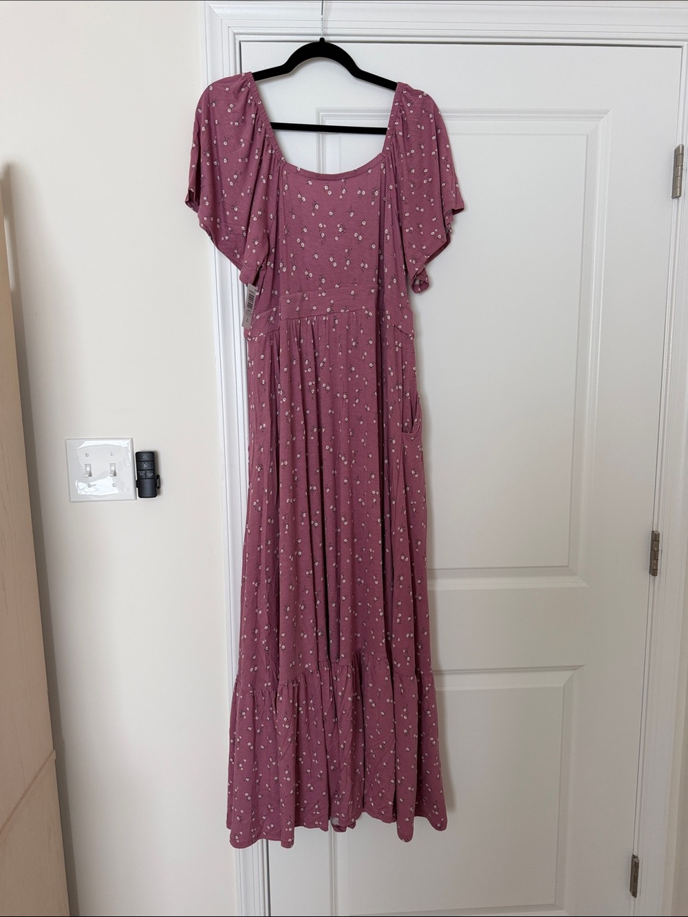 NWT Torrid Mauve Floral Maxi Dress - Picture 7 of 7